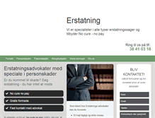 Tablet Screenshot of erstatnings-advokater.dk